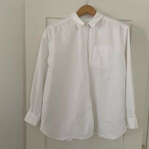 Sezane Max Shirt, white, size 40 (FR) / 8 (US)